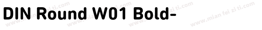 DIN Round W01 Bold字体转换